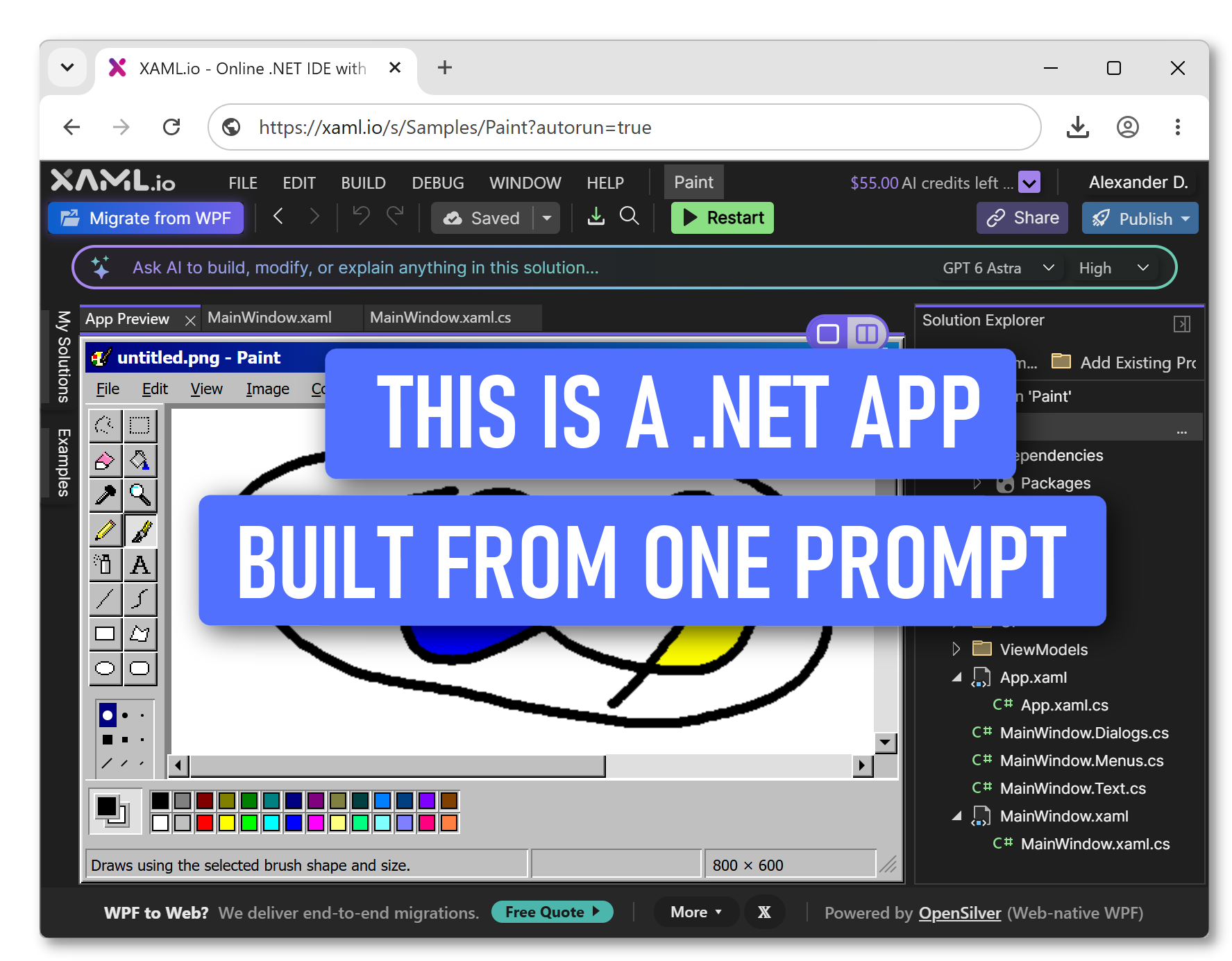 Featured image of post Introducing XAML.io v0.9: Build .NET Apps From a Prompt, in Your Browser