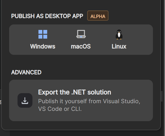 One C#/XAML project, published to the Web and to the desktop.